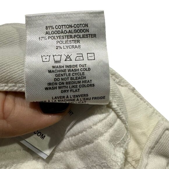 DL 1961 Midrise Curvy Straight white jeans size 29 - Picture 11 of 12